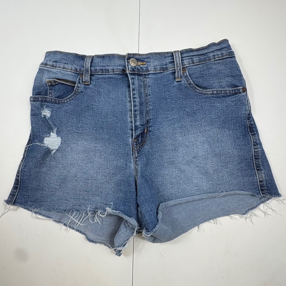 Signature by Levi Strauss Heritage High Rise Shorts Medium Wash Denim Size 8 W29